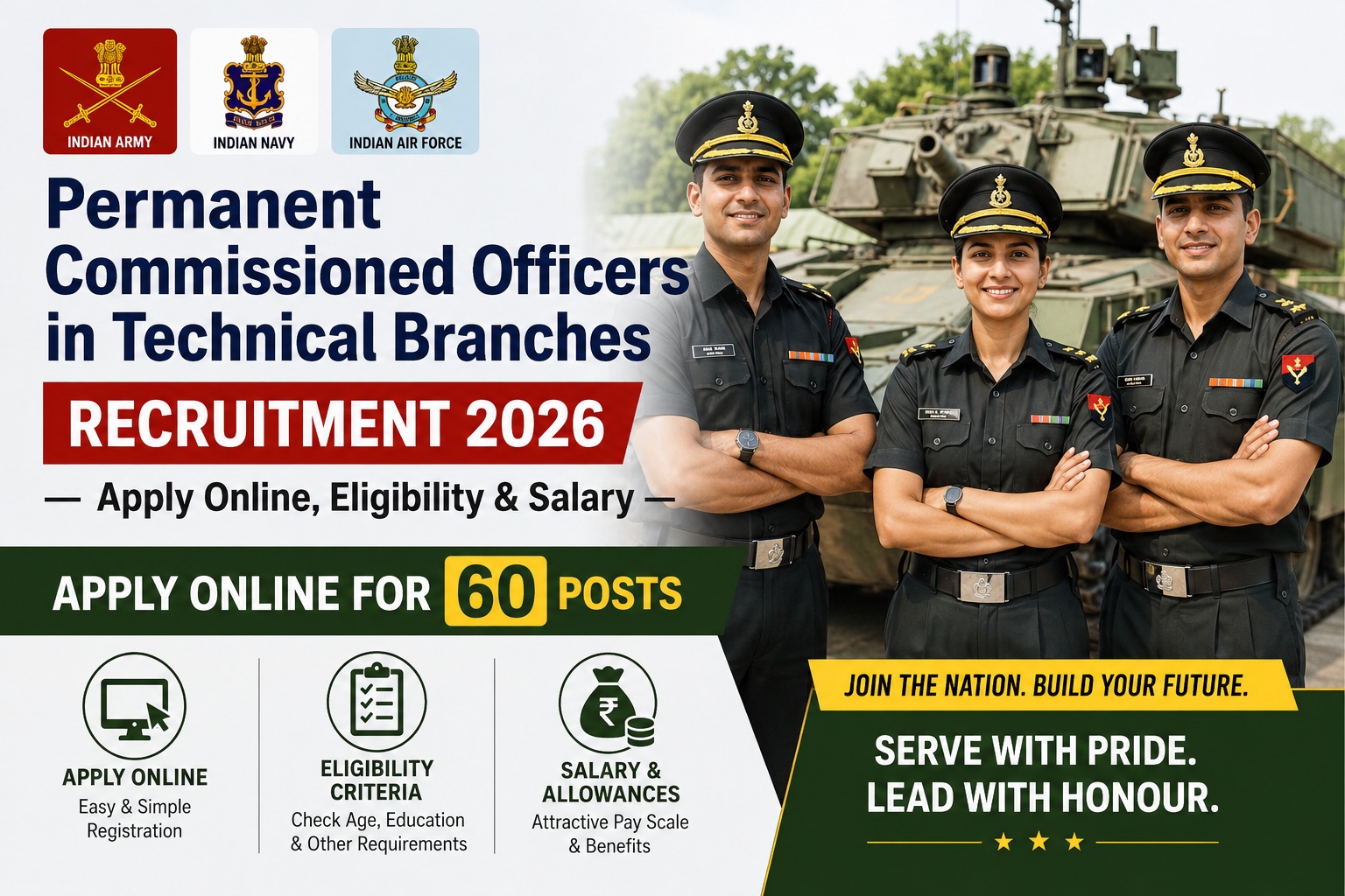 Indian Navy Permanent Commissioned Officers in Technical branches Recruitment 2026 – Apply Online, Eligibility & Salary